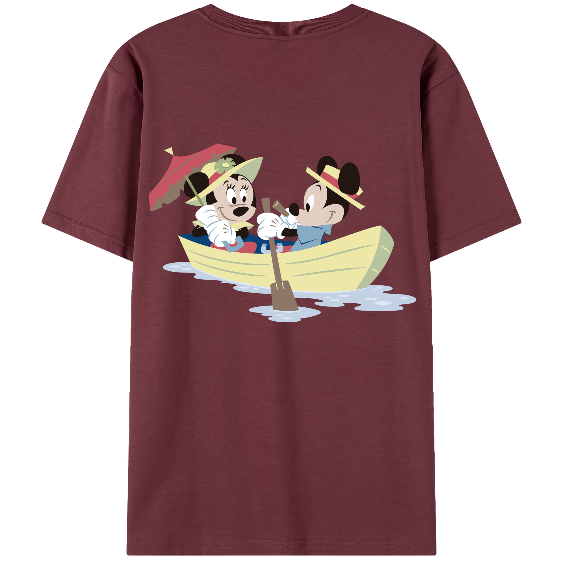 （画像用） ミッキーマウス Mickey Mouse 綿100％半袖Tシャツ（背面プリント）